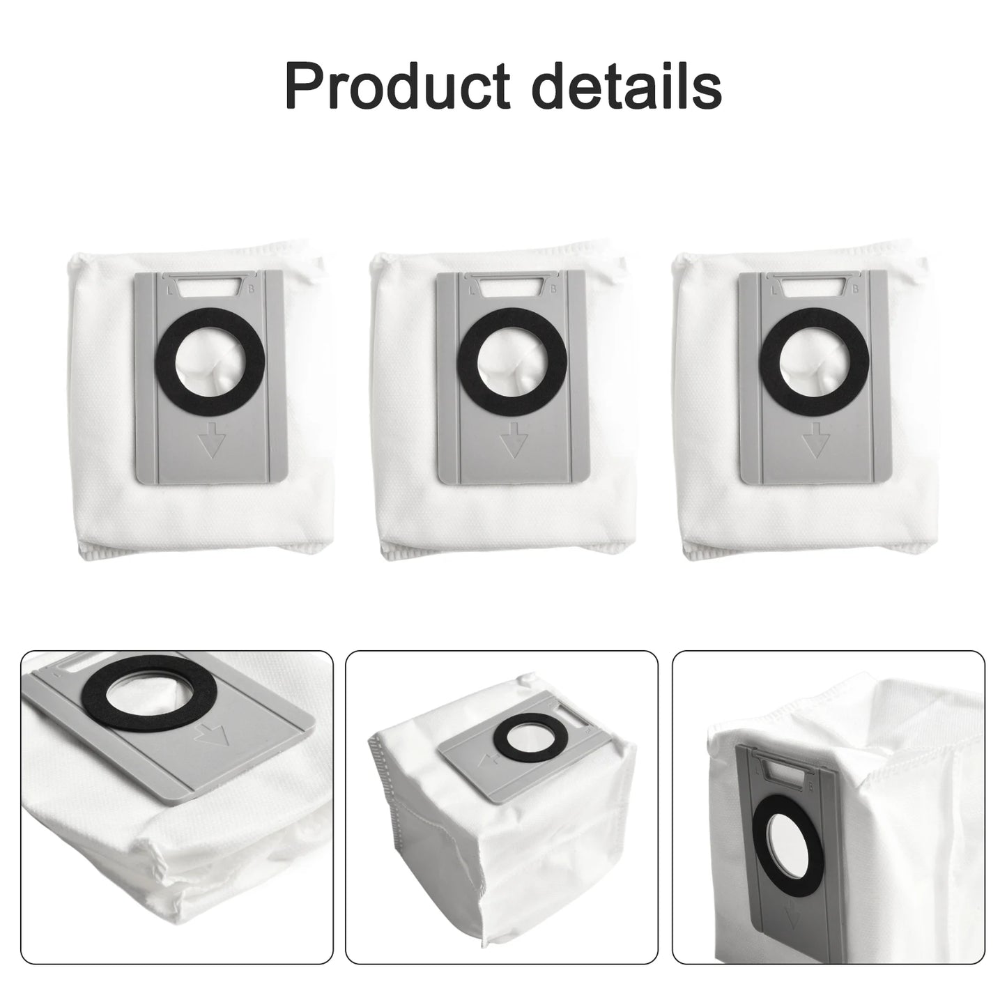 Replacement Dust Bags Kit & Accessories for LYNKBEY M20 Pro & Combo Robot Vacuums – Regular Maintenance