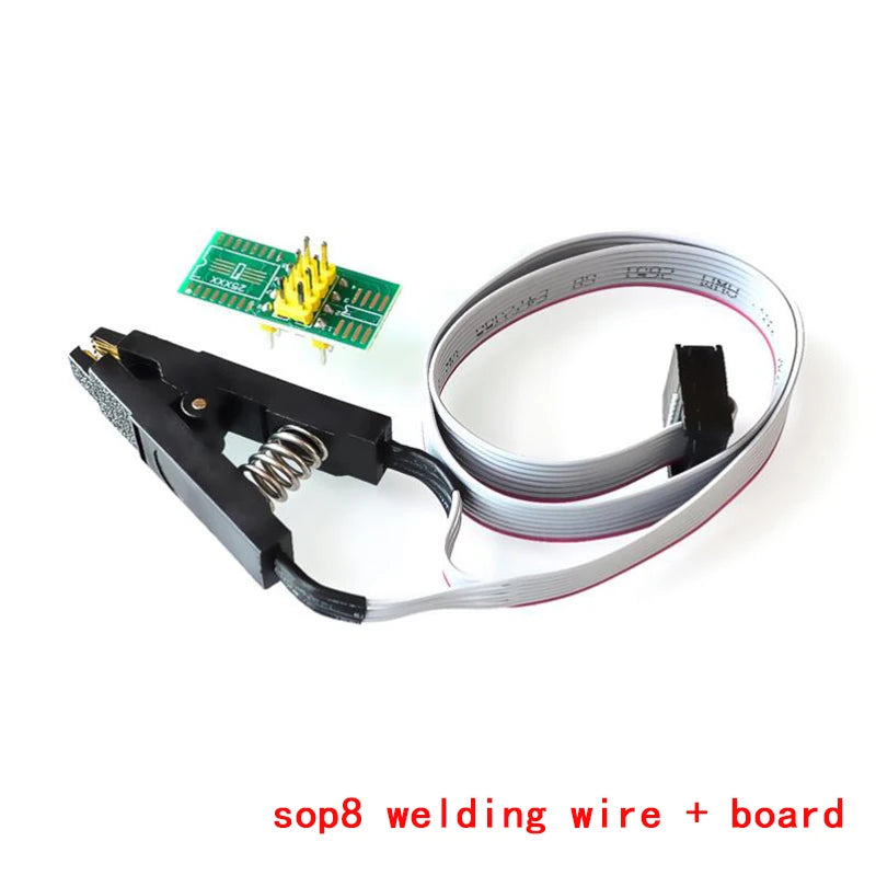 SOP8 Programmer Test Clip 8-Pin Universal BIOS IC Adapter Socket for Chip Programming