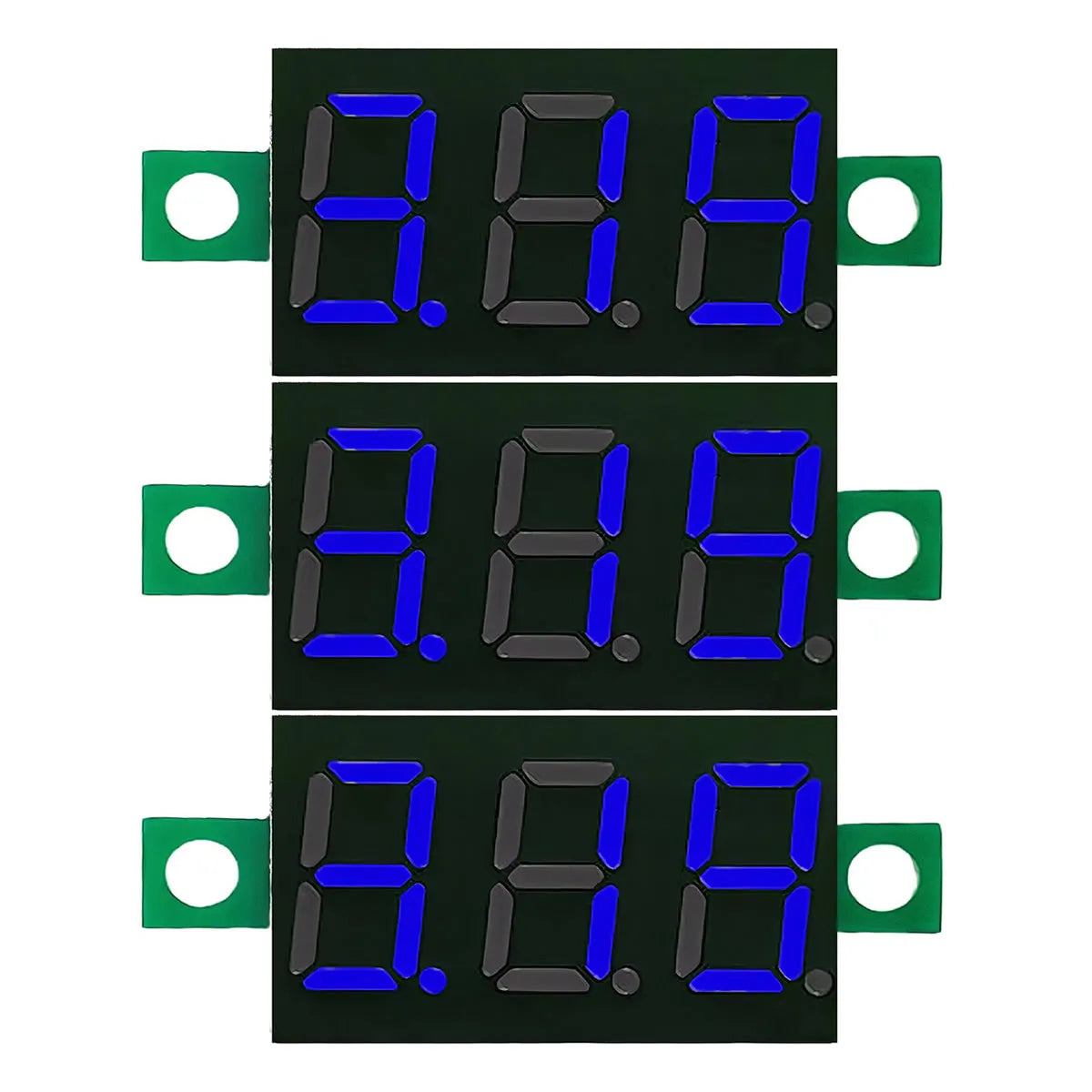 DC 4.5V-30V Mini Digital Two-Wire Voltmeter 0.36 Inch LED Display Voltage Tester Module Red Blue Green