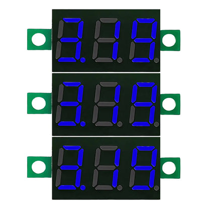 DC 4.5V-30V Mini Digital Two-Wire Voltmeter 0.36 Inch LED Display Voltage Tester Module Red Blue Green