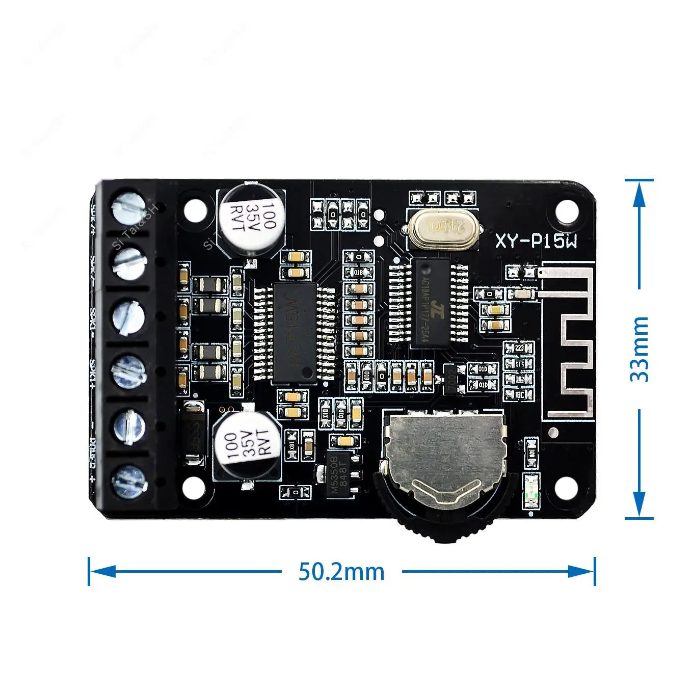 XY-P15W Stereo Bluetooth Digital Power Amplifier Board 12V/24V