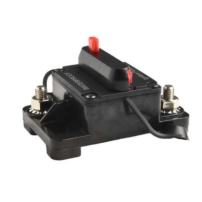 Color Black Manual Reset Fuse Sealed And Waterproof M6 Connection Studs Manual Reset Switch Protective Rubber Cap