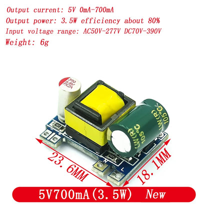 AC-DC Precision Buck Converter Module 220V to 5V/9V/12V DC Step-Down Power Supply