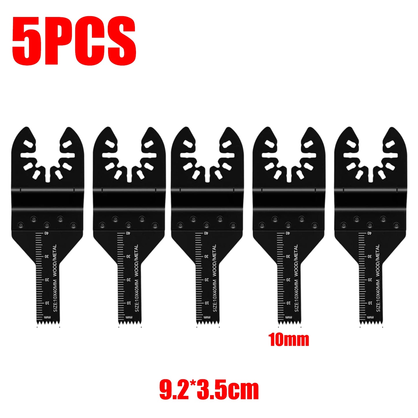 Carbide Oscillating Saw Blades — V-Shaped Quick Release 10mm 20mm 34mm 44mm 68mm for Metal, Wood, Nails, Plaster, Drywall, PVC