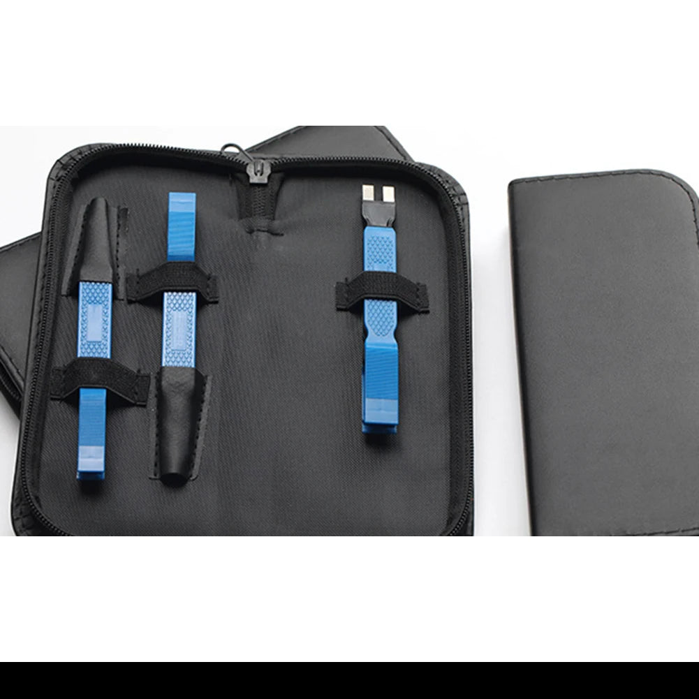 Diamond Coating Terminal Cleaner Kit On-vehicle Fuse Replacement Silver Fits Standard And Mini Fuses Textured Plastic Handles