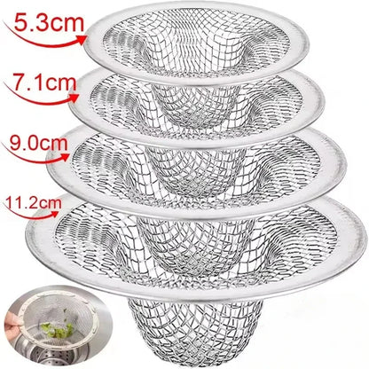 20x Stainless Steel Sink Filter Kitchen Bathroom Floor Drain Mesh Filters Drain Basket Waste Screen Hole Trap Strainer Stopper