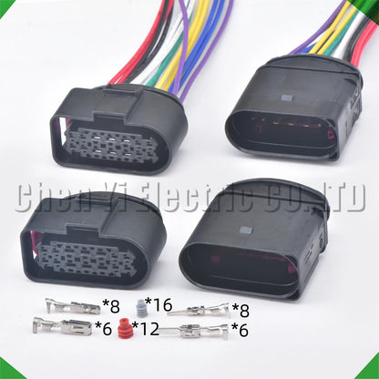 14 Pin Headlight Connector 3C0973737 3C0973837 for VW Audi Porsche