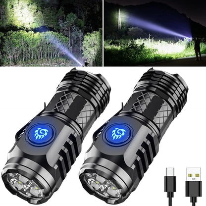 High Quality SST20 LED Flashlight USB Rechargeable Pen Clip Torch