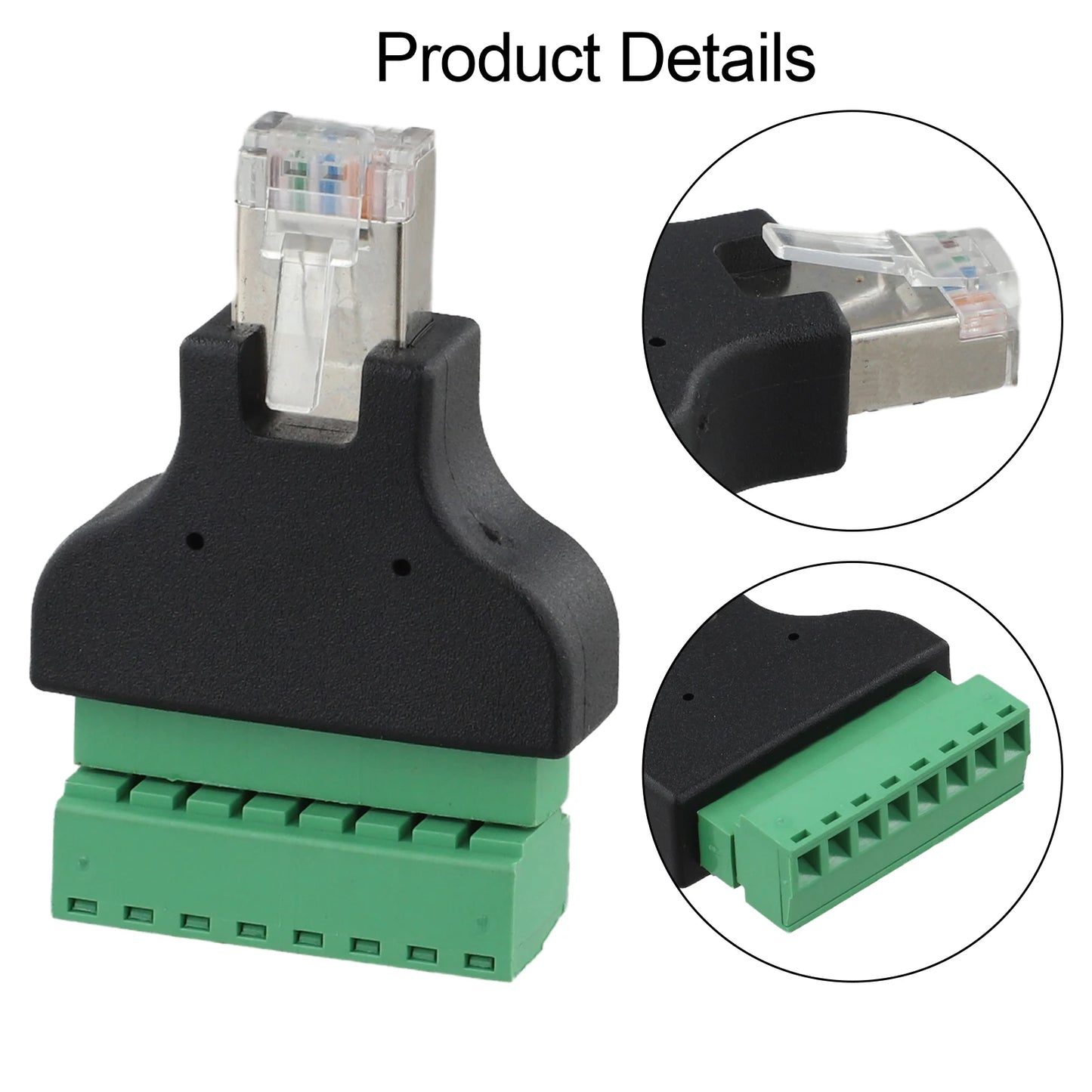 8-pin Adapter Terminal Block Connector Networking Setup Stable Signal Transmission User Convenience Transmission
