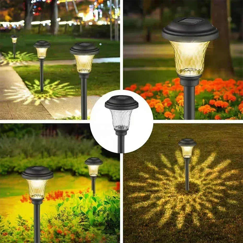 Solar Pathway Garden Lights Outdoor Waterproof LED