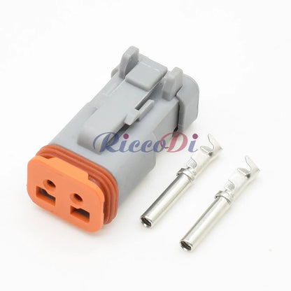 2 Hole Automotive Car Plug Female Socket Connector with Terminals Compatible with DJ7022HA-1.5-21