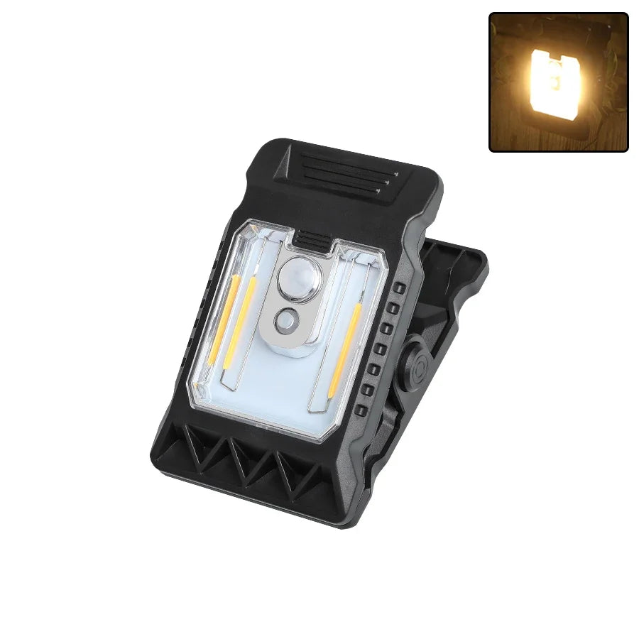Solar Sensor Motion Light Clip on Lawn Lamp Outdoor Waterproof Work Light Camping Household Garden Lighting Courtyard Lamp