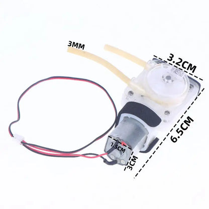DC 3V 3.7V Peristaltic Water Pump Micro Self Priming Liquid Pump