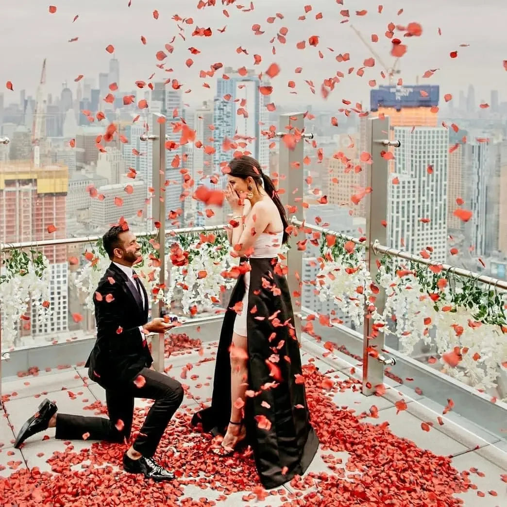 100PCS Artificial Silk Rose Petals for Wedding & Valentine Decoration