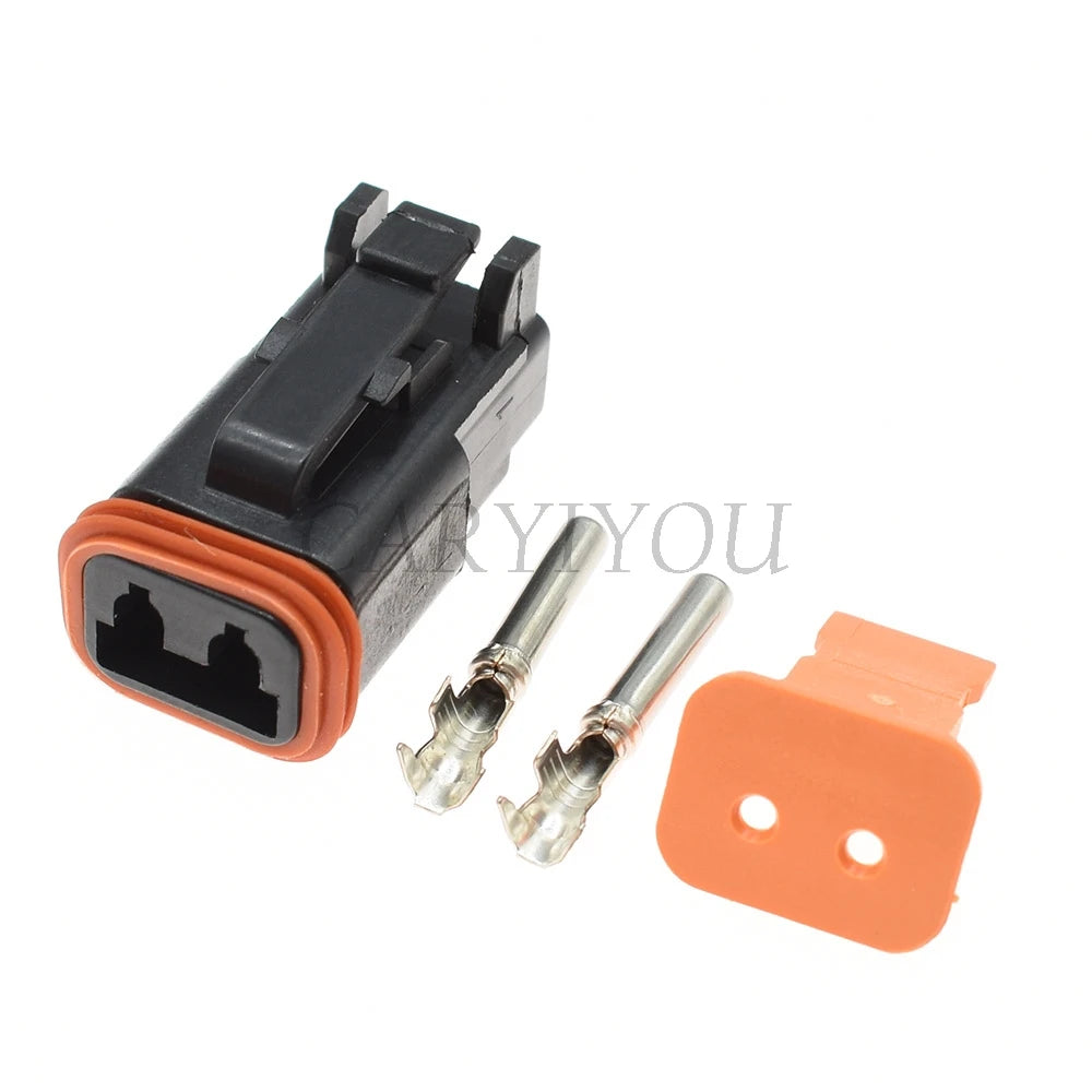 2 Pin Male Female Sealed Waterproof Electrical Wire Connector Plug 22-16AWG DT06-2S DT04-2P