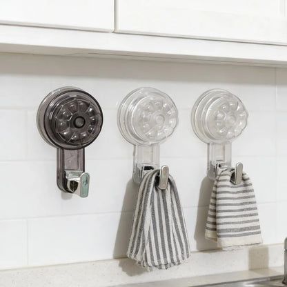 Nail-Free Vacuum Suction Cup Wall Hooks — Reusable Heavy Duty Traceless Hanger for Bathroom Kitchen Clothes