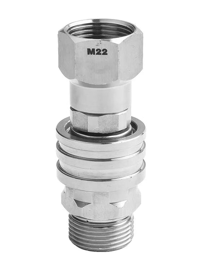 Pressure Washer Adapter Kit — 360° Rotation Male &amp; Female Quick Connector Set, Rust-Resistant Fittings