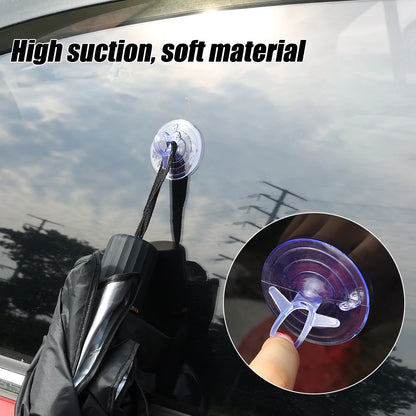 30/10Pcs Car Sun Visor Suction Cups Dovetail Front Gear Sun Visor Suction Cups Transparent PVC Suction Cups Car Decoration