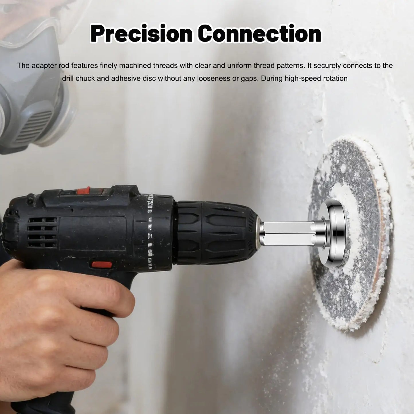 Drill Adapter M10/M14 Chuck Conversion Rod — Triangle / Round / Hex Shank for Grinder Polishing Discs