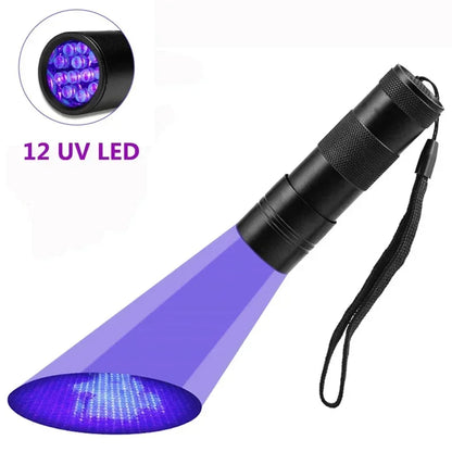 Mini 9-51 LED Portable UV Pocket Flashlight Black Light Detector