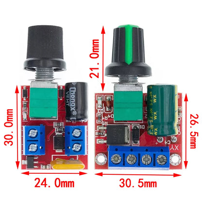 PWM DC Motor Speed Controller Module 4.5-35V – 12V/24V Adjustable Speed Regulator