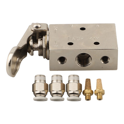 TAC2-41P+34T Pneumatic Valve 2 Position 3Way Mechanical Valve With 6mm Connector Pneumatic Switch Valve For Automatic Equipment