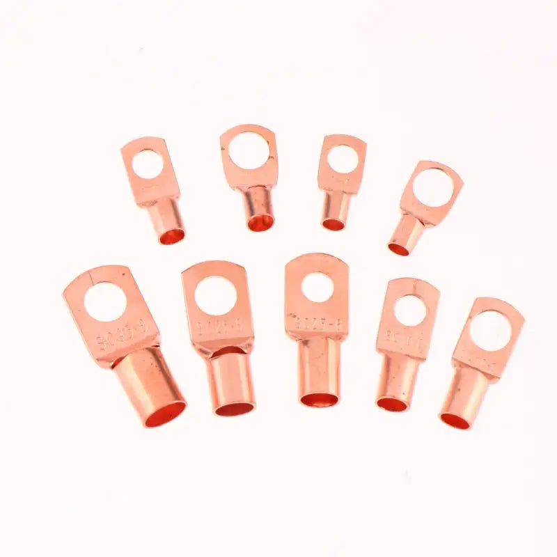 Copper Ring Terminal Lug Kit AWG 4–12 with Heat Shrink Tubing 60/100/130PCS | Battery Cable Connector Set