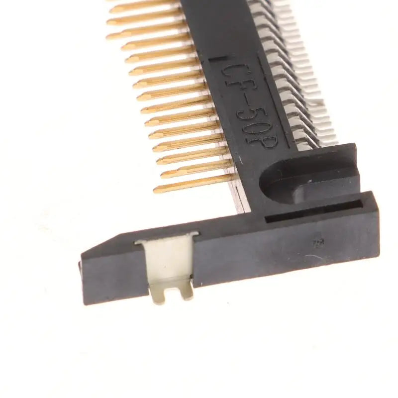 New 5Pcs 50Pin Arm Length 19.0 Patch Card Slot Connector On CF Card Holder Board Black/coffee