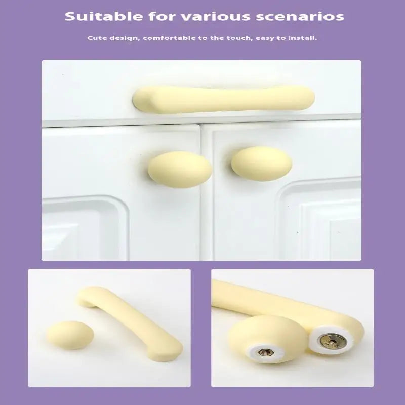 1pc Children's Furniture Handles Nordic Ceramic Children Room Cabinet Handles Macaron Colorful Round Drawer Knobs And Pulls