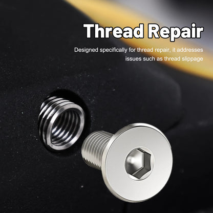 M3-M12 Stainless Steel Thread Insert Spiral Thread Repair Kit Screw Coiled Wire Helical Thread Repair Nuts Screw Bushing Sleeve