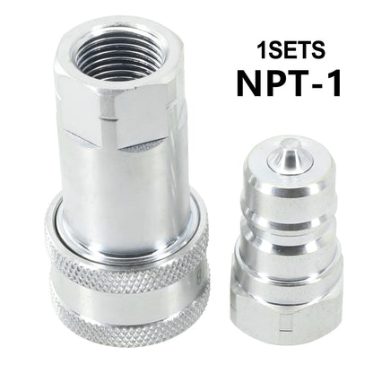 Quick Release Fitting ISO7241-A NPT ISO A Hydraulic Coupling Connector 1/4" 3/8" 1/2" 3/4" NPT1  Quick Change Interface