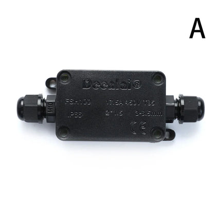 IP66 Waterproof Outdoor Junction Box 2/3 Way Electrical Cable Connector Case