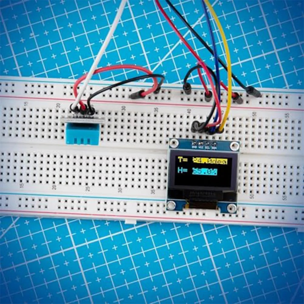 0.96" OLED Display Module 128×64 I²C with 20cm Wire — Arduino, ESP32, STM32 (3-Pack)
