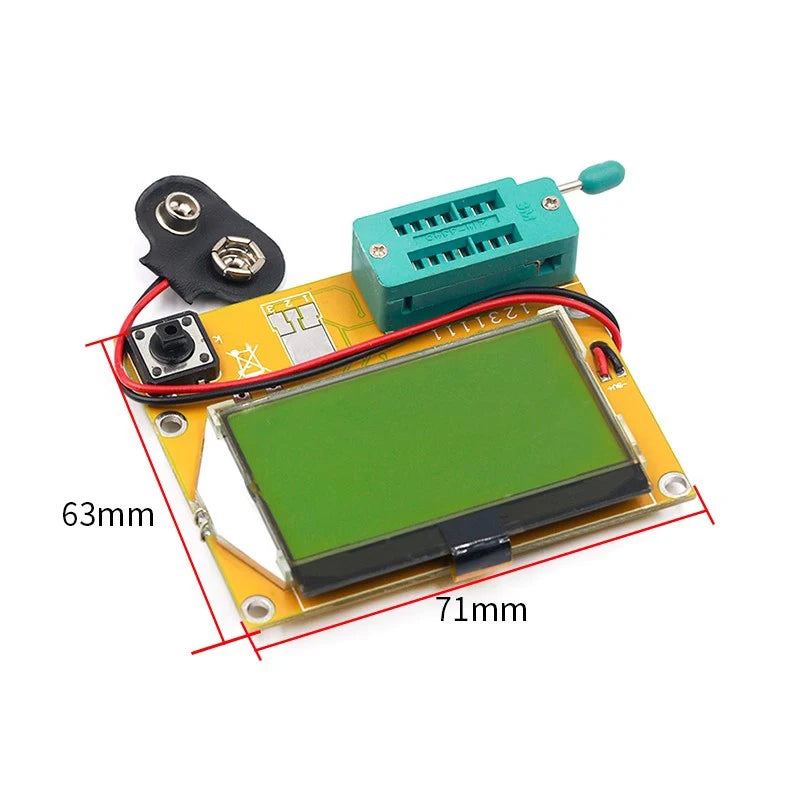 LCR-T4 Transistor Tester Meter ESR Diode Triode Capacitance MOS PNP LCD Display