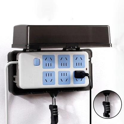 New 6 Outlets Plastic Cable Management Box Electrical Boxes Rain-Proof Weather Proof Plug Box Lead Cover For Protect Outlet Plug