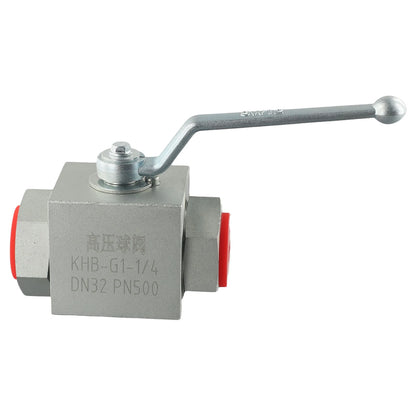 1pcs Carbon Steel Hydraulic Ball Valve Two Way Globe Valve High-pressure Hydraulic Valve G1"  For Flow Adjustment