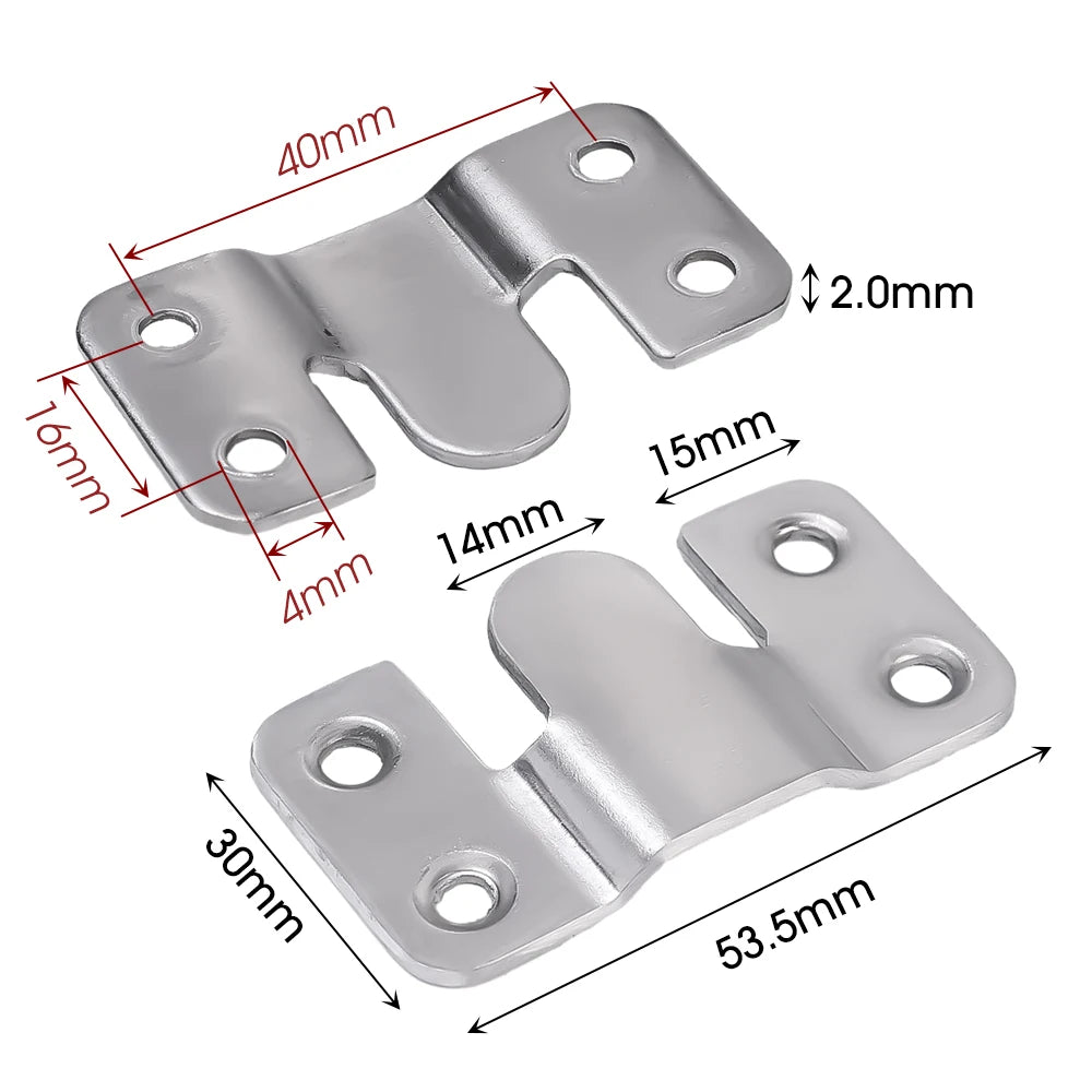 Picture Frame Hooks Stainless Steel Wall Hanger 30/2PCS