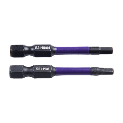 10Pcs Magnetic Hex Head Screwdriver Bit Set 1/4 Shank Screwdriver Bit Imperial 5/64 3/32 7/64  1/8 9/64 5/32 3/16 7/32 1/4 Power