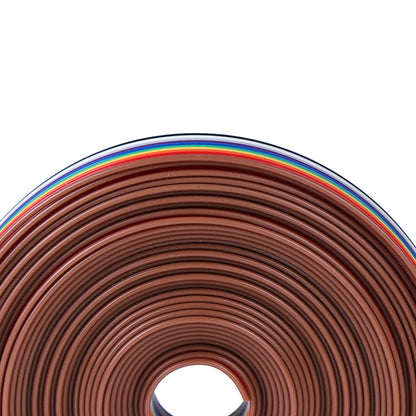 5M Rainbow Ribbon Cable 10 Way Flat Wire Ribbon Cable Roll