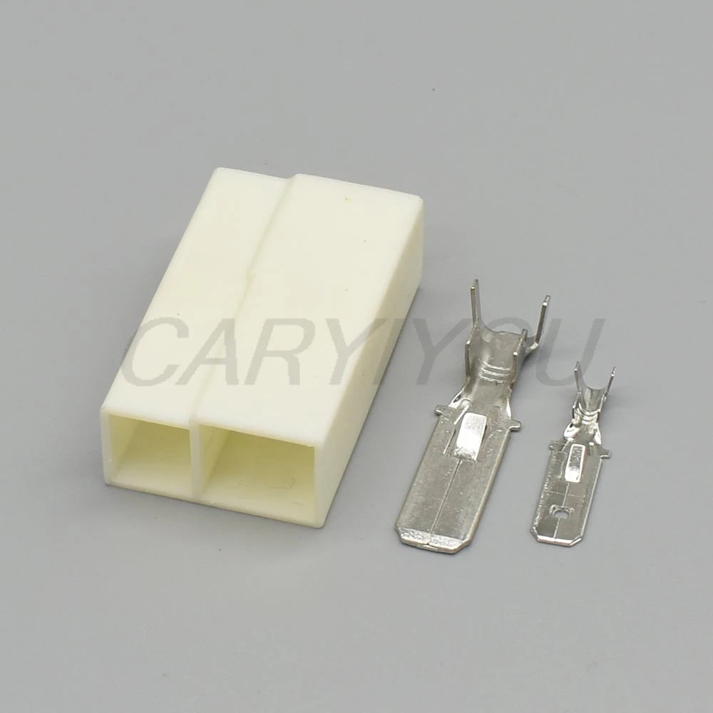 DJ7021-6.3/9.5-11/21 2-Pin Waterproof Automotive Connector Plug with Terminal for Car Wiring