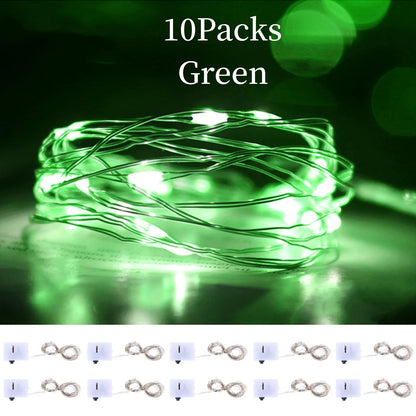 10Packs 3m LED String Lights Warm/Multicolor/Red/Green/Blue/Pink/Purple/White Christmas Atmosphere Firefly Lamp Starry Sky Light