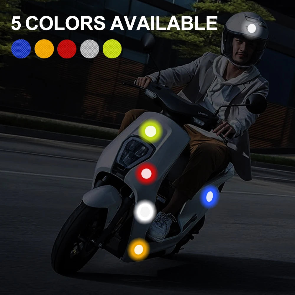 Car Bumper Reflective Safety Strip Stickers – Warning Reflector Tape Decals for Auto Exterior (10pcs/Set)