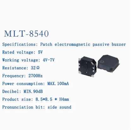 Active and Passive Electromagnetic Patch Buzzers MLT-4020 MLT-5018 MLT-5020 MLT-5030 5525 7525 8530 8540 9025 9032 9045 MLT9650