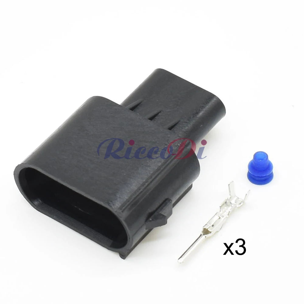 3-Pin Headlight & Turn Signal Connector Pigtail Harness Plug for Ford F-150 Mustang Focus