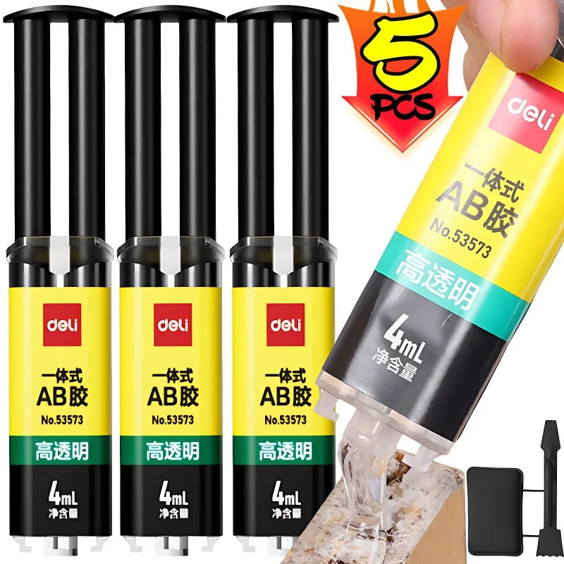 Epoxy Resin Liquid AB Glue Strong AB Adhesive Waterproof Sealant Casting Glue Heat Resistant Metal Repair Glue for Ceramic Glass