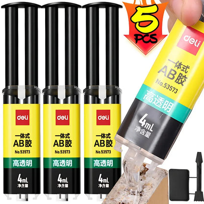 Epoxy Resin Liquid AB Glue Strong AB Adhesive Waterproof Sealant Casting Glue Heat Resistant Metal Repair Glue for Ceramic Glass