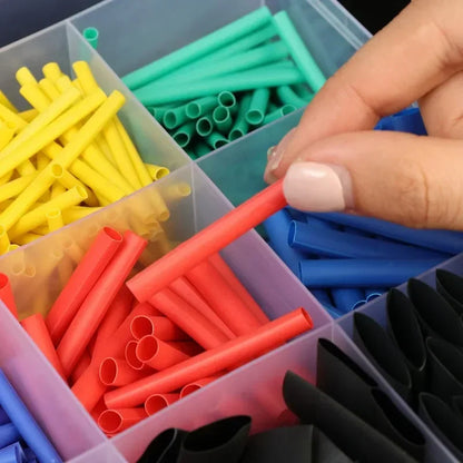 Heat Shrink Tube Kit 800PCS | PE Cross-Linked Thermoresistant Tubing | Waterproof Cable Insulation Sleeve
