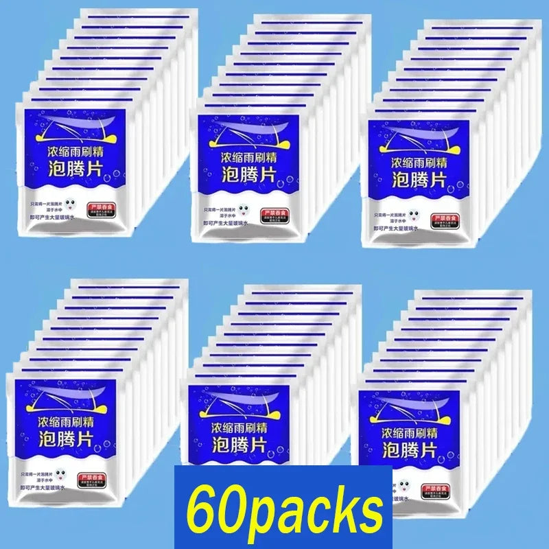 100/10pcs Car Glass water Cleaner Effervescent Tablet Auto Window Solid Cleaning Automobile Car Glass Wiper Washing Tablets