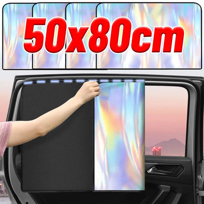 Magnetic Car Side Window Sun Shade Curtains Front/Rear Window Sun Protection Cover UV Blocking Car Privacy Curtain Accessories