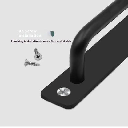 New Aluminium Alloy Punch-Free Furniture Cabinet Handle Sliding Door Pull and Flush Hardware Set for Wood Door Drawer